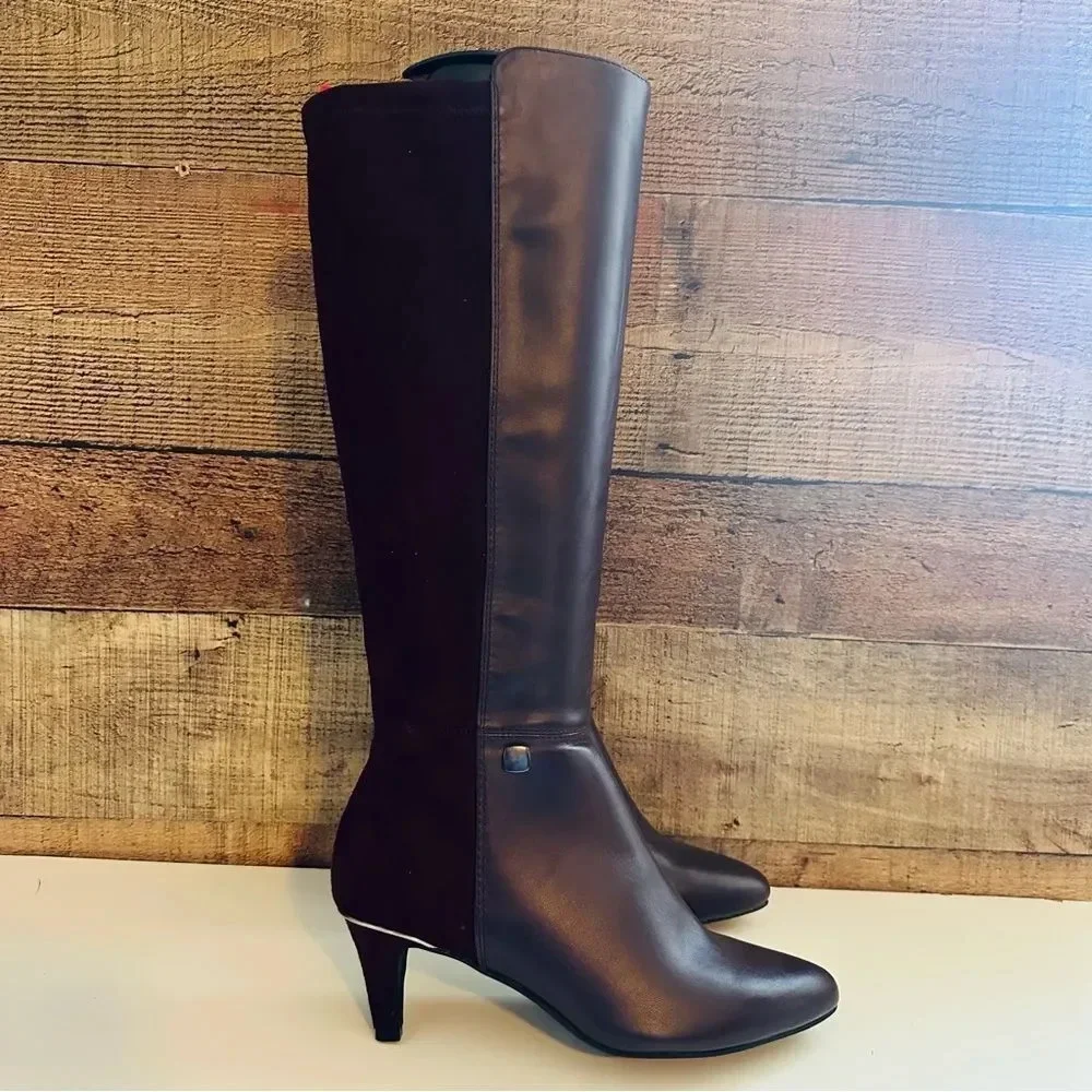 NWOT Alfani Womens Hakuu Zipper Pointed Toe Knee-High Boots